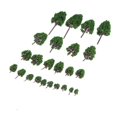 thumbnail image 4 of kusrkot 24Pcs Modèle Arbres Mini Paysage Arbres Sable Table Chemins de Fer Mise en Page Décoration, 4 of 8