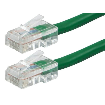 Monoprice Cat6 Ethernet Patch Cable - 25 Feet - Green | Network Internet Cord - RJ45, Stranded, 550Mhz, UTP, Pure Bare Copper Wire, 24AWG - Zeroboot Series