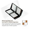 thumbnail image 7 of Metal Cigarette Case - Retro Fashion, Holds 10 Cigarettes 100 Cigarettes (W49 Jet Black), 7 of 7
