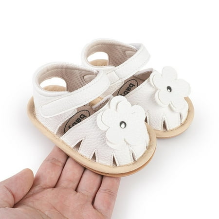 

Dianli Toddler Sandals Beach Essentials Lightweight Breathable Summer New Baby Everything Casual Breathable Cute Rubber Soles Non-slip Soft Soles Baby Sandals Toddler Shoes White Toddler Sandals 11