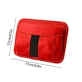 thumbnail image 3 of Car Organizer Leather Adhesive with Dedicated Phone Pocket, Multi-Mesh Pockets - Hanging Storage Box for Car Interior, Red, Car Storage Bag for Small Items, 3 of 6
