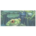 thumbnail image 2 of Frog Lotus Leaves Pencil Pen Cosmetic Holder Cup Makeup Brush Holder Desk Accessories Holder Acrylic Organizer for Office School Home, 2 of 7