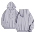 thumbnail image 4 of Nestiefly Oversized Hoodies for Women 2026 Winter Jackets Clothing Y2K Cute Crewneck Sweatshirts Pullover Fashion Tops Light Gray 3XL, 4 of 5