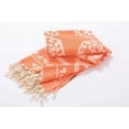 thumbnail image 3 of Aztec Rug 100% Turkish Cotton Soft Beach Towels - Orange, 3 of 8