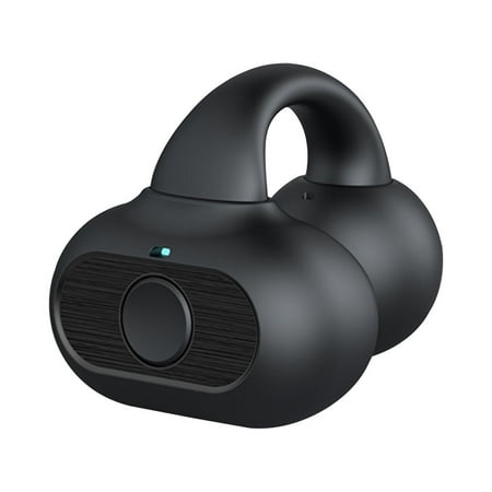 Henpk Tech Deals Clearance Under 5 Earring Wireless Earbuds Bluetooth 5.3 Long Duration Playback Open Ear Headphones For Men,Women,and Kids-Black