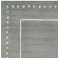 thumbnail image 4 of SAFAVIEH Bella Danita Plain Dotted Bordered Wool Area Rug, Silver/Ivory, 4' x 6', 4 of 5