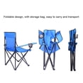thumbnail image 3 of Asiento de camping Irfora Silla para acampar al aire libre, silla de jardín plegable portátil con reposabrazos, portavasos, bolsa de almacenamiento para acampar, senderismo, pescar en la playa Irfora Asiento de camping, 3 of 5