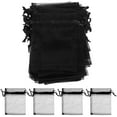 thumbnail image 1 of KAKOWELY 100 bolsas pequeñas de organza con cordón para envolver dulces, bolsas decorativas para regalos de fiesta, 1 of 5