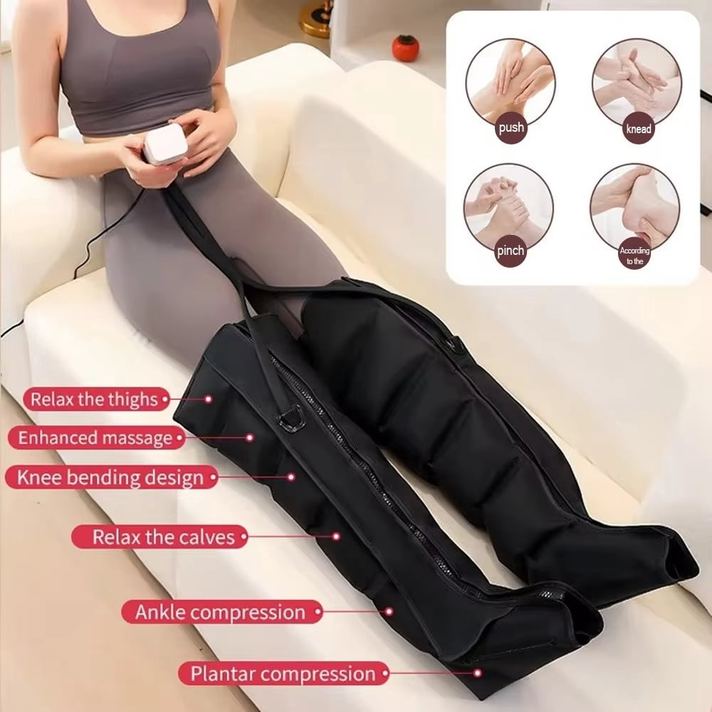 3 Modes Air Compression Massager Leg Foot Boots For Circulation Air Wave Massager Leg Pressure Therapy System Relax ,Easily Operate