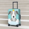 thumbnail image 5 of Yiaed Dog In Bathtub Print Travel Luggage Cover Suitcase Protector Fits 18-32 Inch Luggage Wheel Covers Patterned Elastic Luggage Anti-scratch（No luggage）-X-Large, 5 of 5