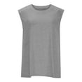 thumbnail image 6 of fatyb Womens Oversized Tank Tops with Pockets Casual Sleeveless Crewneck Plain Summer Loose T Shirts, 6 of 6