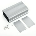 thumbnail image 1 of Caja de aluminio gris para proyectos electrónicos, 38 x 63 x 110 mm, carcasa de disipación de calor., 1 of 10
