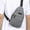 Gray, variant on Men's Chest Bag, Small Backpack, Fashionable Casual One Shoulder Diagonal Crossbody Bag with Large Capacity for Travel, Work, and Daily Use