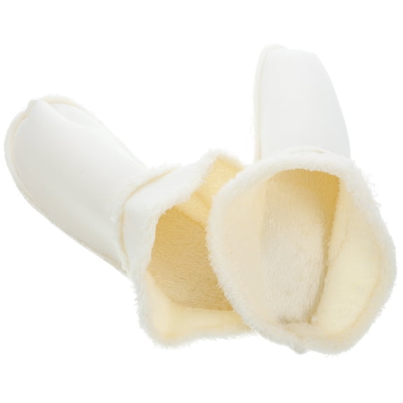 ifundom Removable Fleece Insoles, White, Thickened Plush, Warm and Comfortable, for Home, 1Pair