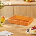 thumbnail image 1 of Elodie 6Pcs Bread Baskets Imitation Rattan Woven Baskets Food Serving Tray Multipurpose Fruit Baskets Rectangular for Vegetable Home 30x20x7cm, 1 of 8