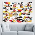 thumbnail image 1 of Tapiz de pared de Mickey Mouse, decoración de pared para el hogar, arte de pared para niños, niñas, decoración de dormitorio, sala de estar, 60 x 40 pulgadas, 1 of 1