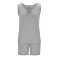 thumbnail image 7 of Miqool Modal Pajamas for Women Set 2 Piece Pjs Sleepwear Sleeveless Tank Tops and Shorts Sets Soft Comfy Lounge Sets 1X-5X, 7 of 7