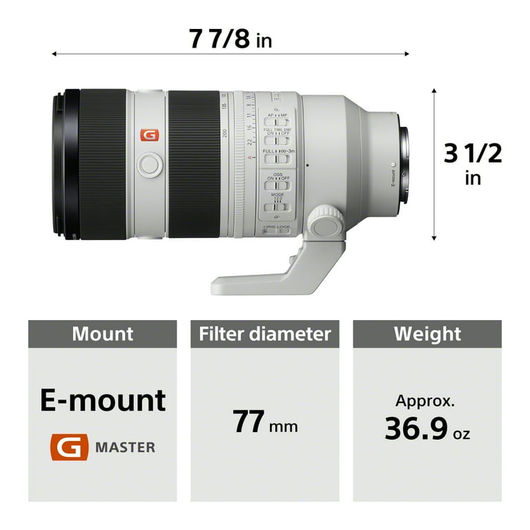【kabosu pan】Sony SEL70200GM2 Sony FE 70-200mm f/2.8 GM OSS II Zoom Lens SEL70200GM2