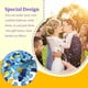 thumbnail image 5 of Naiovety Confeti de corazones de amor, adorno de boda, papel de relleno de globo ligero para celebración, de compromiso Kits de decoración para fiestas Azul oscuro claro + oro, 5 of 6