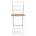 thumbnail image 2 of Signature Design by Ashley Gesthaven Solid Wood Frame Counter Height Barstool, Set of 2, White/Natural, 2 of 9