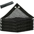 thumbnail image 2 of ColourTree 50% Shade Cloth for Plant, Black 19FT x 26FT Custom Size Outdoor Shade Tarp, Shade Cover with Upgrade Grommets and Zip Ties, Netting Sunblock Net for Vegetables Flower Garden Greenhouse, 2 of 10
