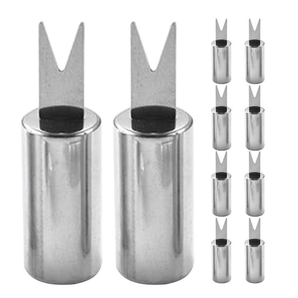 10 piezas de soportes de acero inoxidable para maíz, brochetas para maíz en la mazorca para barbacoa, tenedores para maíz para cocinar en casa, accesorios para asar a la parrilla, brochetas de maíz