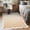 Beige, variant on 2'x6' ZACOO Wavy Scalloped Edge Gradient Texture Area Rug Non-Slip Wear Resistant Machine Washable Carpet for Living Room Entryway Dining Room, Beige