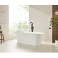 thumbnail image 2 of Vanity Art 67" x 32” Stone Resin Ergonomic Shape Freestanding Bathtub, Contemporary Design Soaking Tub with Overflow and Pop Up Drain, 2 of 4