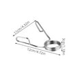 thumbnail image 2 of Mobutofu Silver Circular Spring 4Pcs Gym Barbell Clips for Fitness Enthusiasts Gym Training, 2 of 8