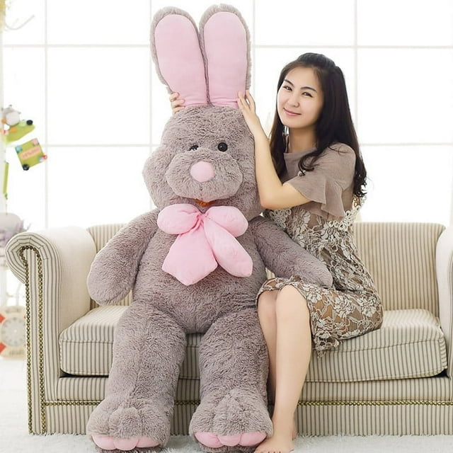 100cm American Big Rabbit Plush Doll Soft Appease Toys for Valentine‘s Day Gifts