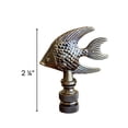 thumbnail image 4 of Angel Fish Lamp Finial Antique Brass, 2.3"h, 4 of 5