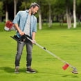 thumbnail image 3 of 26CC Gas Powered Weed Wacker Trimmer with Dual Blade Heads, High-Speed 8500 RPM, Adjustable Handle, Carry Strap & Safety Lock for Lawn & Garden, 3 of 7