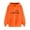 Orange, variant on LEAVINGSUO Women's Sweatshirt Hoodie Fall Winter Fashion Casual,Women Loose Long Sleeve Sweatshirt Hooded Hoodie Sweatshirt Blouse