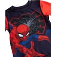 thumbnail image 5 of Marvel Spiderman Boys Rash Guard Set - 2 Piece UPF50+ Quick Dry Swim Shirt & Swim Trunks for Boys, 5 of 7