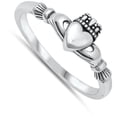 thumbnail image 4 of Wholesale Claddagh Heart Ring .925 Sterling Silver Band Jewelry Female Male Unisex Size 11, 4 of 4
