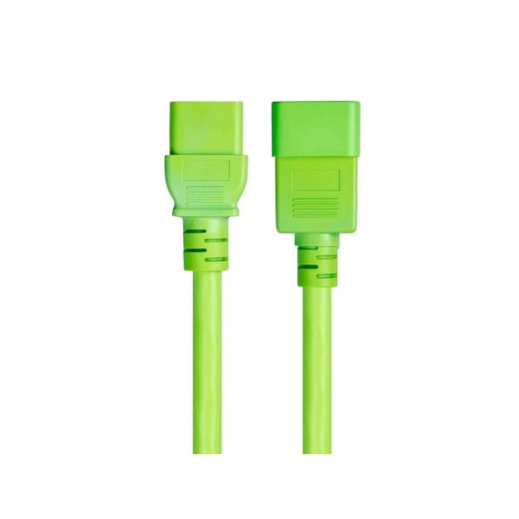 RiteAV Power Extension Cable/Cord - 3 Feet - Green | 12AWG 20A (IEC 60320 C19 to IEC 60320 C20)