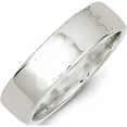 thumbnail image 2 of Sterling Silver Ss 6mm Flat Size 7.5 Band Made In United States qwfb060-7.5, 2 of 5