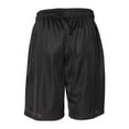 thumbnail image 4 of Russell Athletic B60934505 9 in. Dri-Power Tricot Mesh Shorts with Pockets, Black - Large, 4 of 4