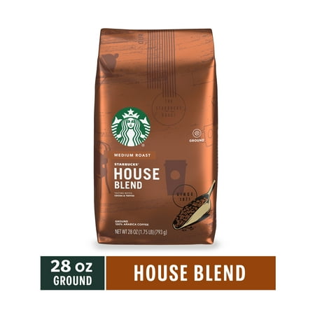 Starbucks House Blend, Ground Coffee, Medium Roast, 28 oz