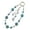 Dark blue, variant on Fashion Rose Charm Phone Lanyard Cellphone Strap Elegant Colorful Beaded Pendant Antilost Wrist Chain Jewelry
