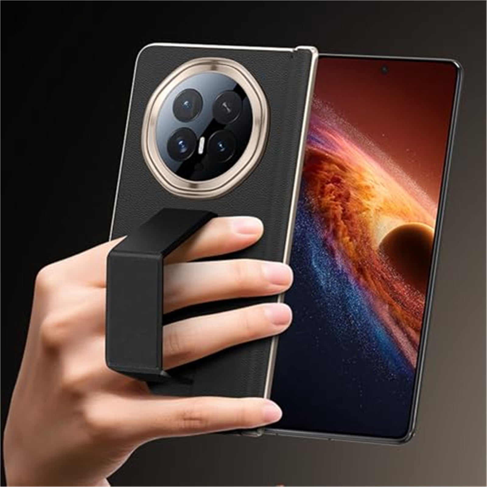 Case For Huawei Honor Magic V6, Super Slim Shell With Wristlet Anti-Scratch Screen Protector Kickstand Cover