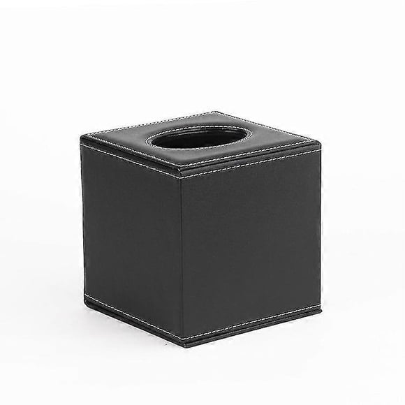 Funda cuadrada moderna para caja de pañuelos, soporte para servilletas, papel facial, dispensador de toallitas para secadora de cuero, organizador