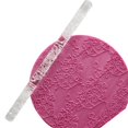 thumbnail image 1 of Acrylic Rolling Pin with 28 Patterns for Fondant, Pasta, Cookie, Dough, Comfortable Handle FDA Quality Pastry Rolling Pin Fondant Roller DIY Cake Home Kitchen Essential, 1 of 4
