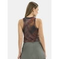 thumbnail image 3 of Madden NYC Women's Sleeveless High Neck Graphic Top, Sizes XXS-XXL, 3 of 5