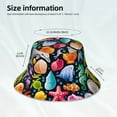 thumbnail image 5 of Kdxio Reflective Bucket Hat - Underwater Diving Animals Print Bucket Hat for Men,Women, 5 of 9