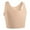 Khaki, variant on SMihono Women Sport Bra Comfort Wireless Seamless Yoga Bra Eyelet Crew Neck Tank Top Compression Binder Bra Exercise Athletic Bras Black L