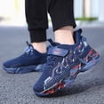 thumbnail image 2 of Zuwimk Boys Girls Kids Sneakers Running Athletic Shoes Breathable,Comfortable,Non-slip,Easy wear,Casual fashion,sport,Little/Big Kid(Dark Blue,11.5-12 Years), 2 of 9
