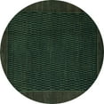 thumbnail image 1 of Ahgly Company Indoor Round Abstract Turquoise Blue Modern Area Rugs, 6' Round, 1 of 4