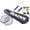 2pcs Blacks (Free Bag & Tapes), variant on Original Design Badminton Racket, 4U Carbon Fiber Composite 28lbs Pre-Strung, Tacky Grip, Hardline Design for Power & Control