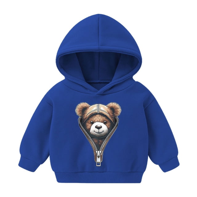 Sudadera con capucha para bebé, niño y niña, sudadera informal con estampado para bebé, regalo para niña, blusa